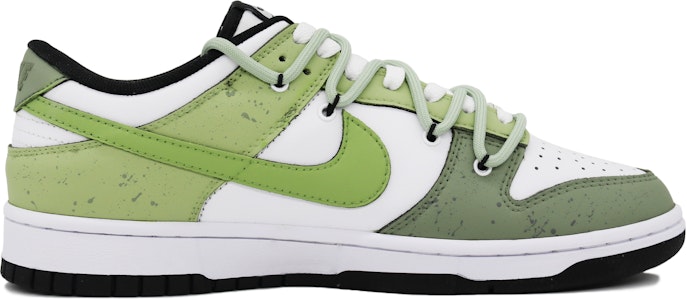【訂製球鞋】 Nike Dunk Low 江南竹雨落 解構 字母 清新 復古 高街 潮流 低筒 板鞋 男款 綠色 Order 【訂製球鞋】 Nike Dunk Low 江南竹雨落 解構 字母 清新 復古 高街 潮流 低筒 板鞋 男款 綠色