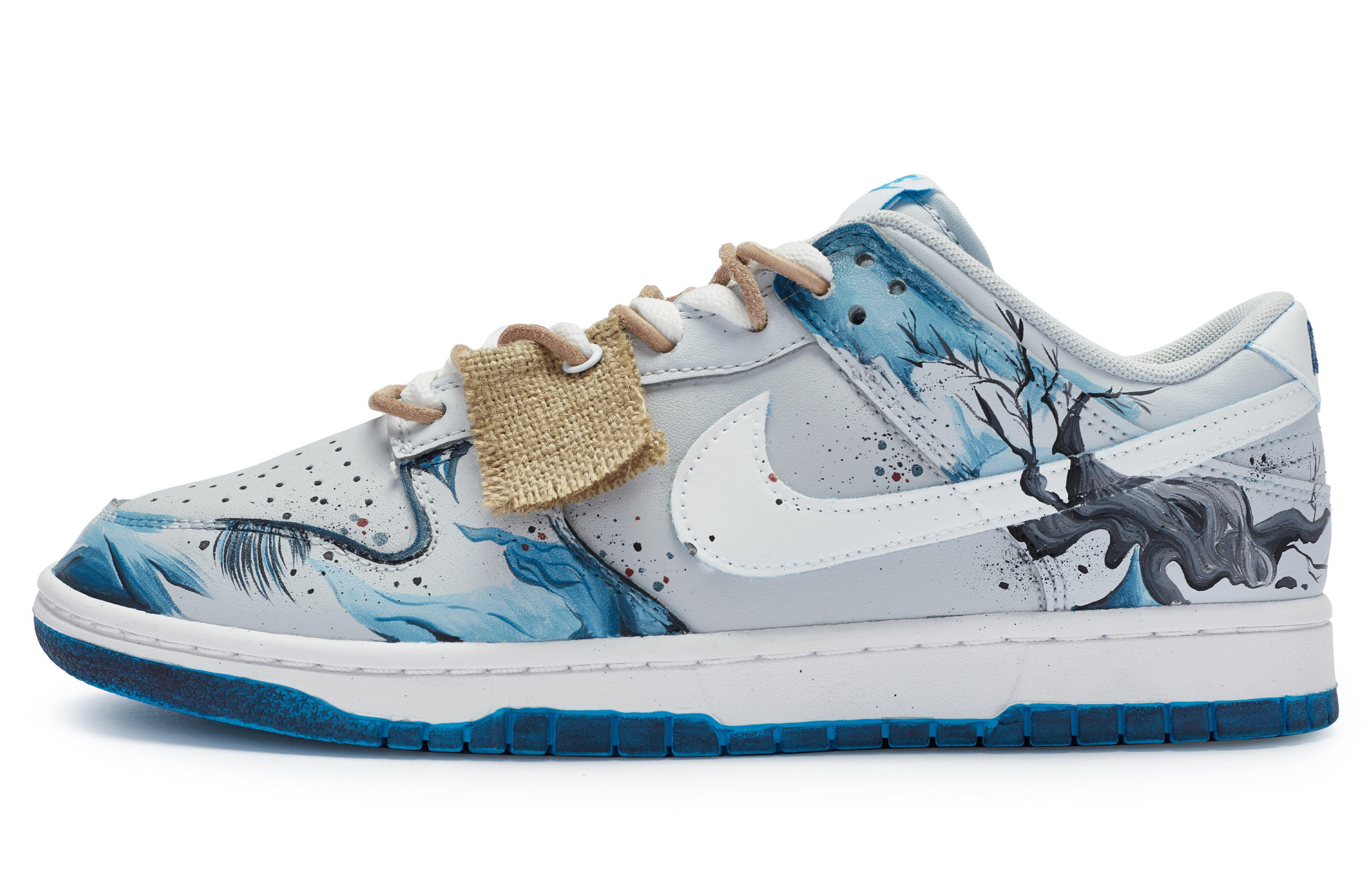 Buy [Kasut Custom] Nike Dunk Low 'Jianqiao Yunqing Splatter' DV0831-001-442841