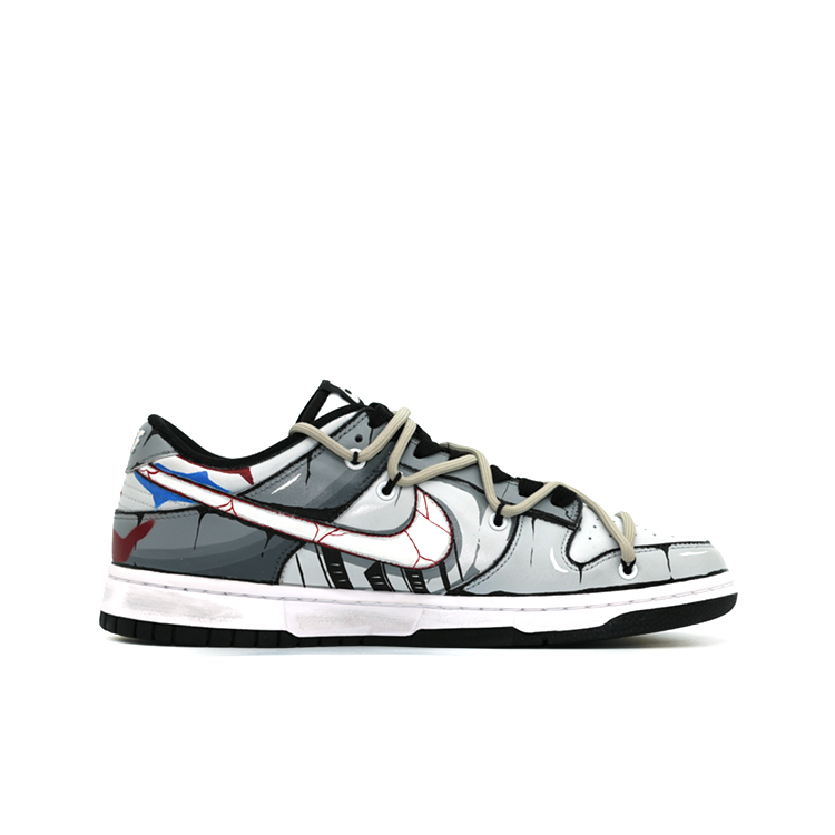 Order 【客製化球鞋】Nike Dunk Low 小丑圖案 經典電影 失控 低筒 滑板鞋 GS 灰黑紅