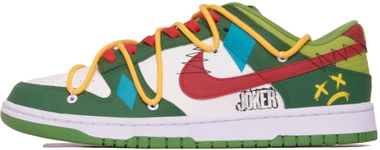 【定制鞋款】耐克Dunk Low '小丑涂鸦 红绿配色' DJ6188-300(Team61-涂鸦笑脸S-BOX) Buy 【定制鞋款】耐克Dunk Low '小丑涂鸦 红绿配色' DJ6188-300(Team61-涂鸦笑脸S-BOX)
