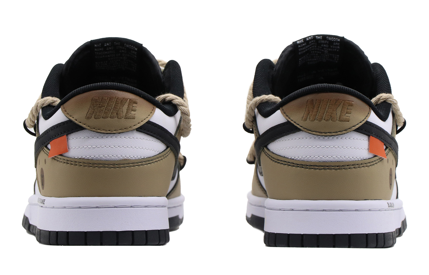 Shop [Kasot Kastam] Nike Dunk Low 'Kapibara Street Deconstructed Mocha Coklat' CW1590-100-485290