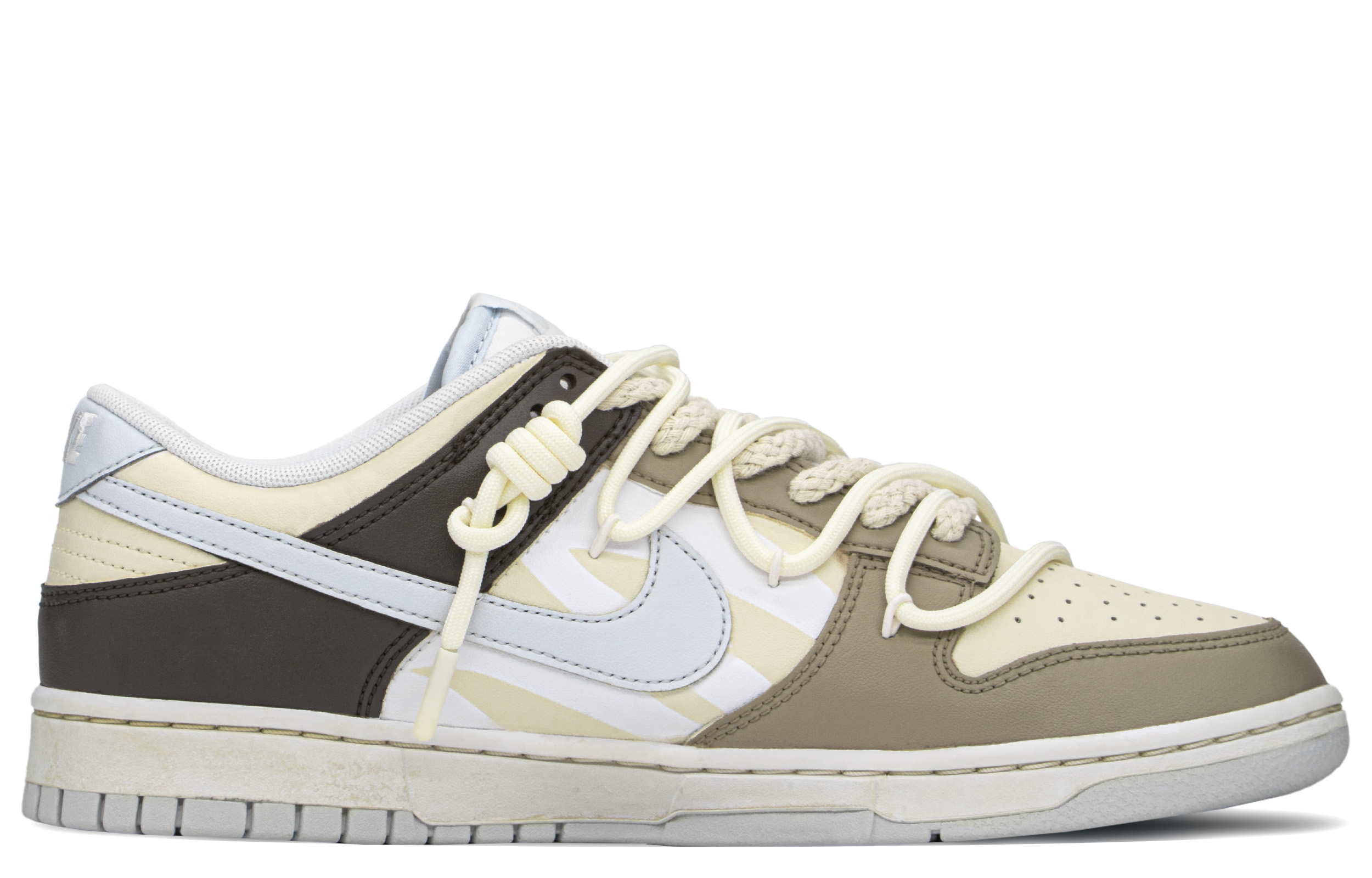 Order [Kasut Custom] Nike Dunk Low 'Coklat Khaki' DV0831-101(TeamA-复古次元S-BOX)