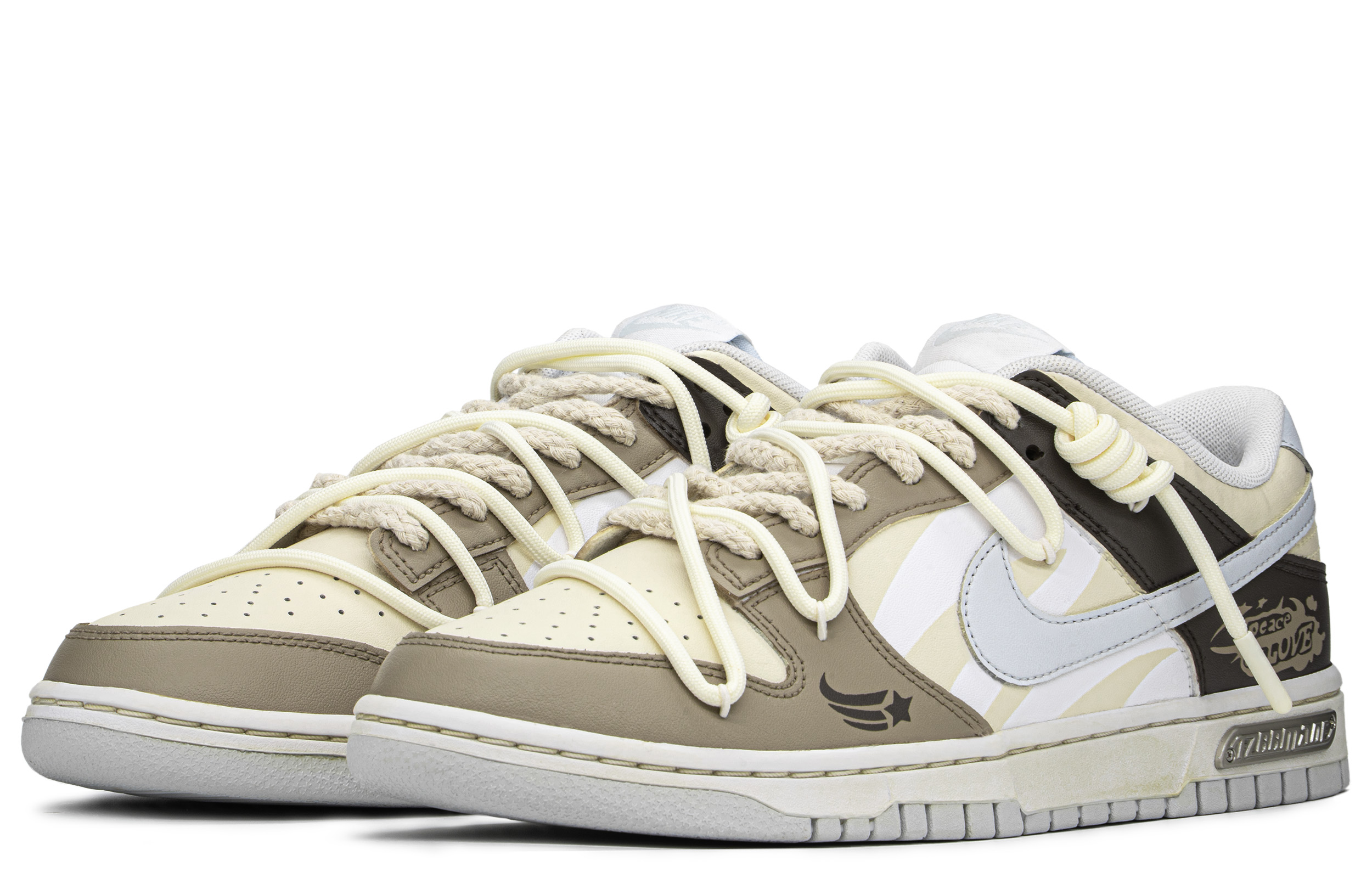 Lookbook [Kasut Custom] Nike Dunk Low 'Coklat Khaki' DV0831-101(TeamA-复古次元S-BOX)