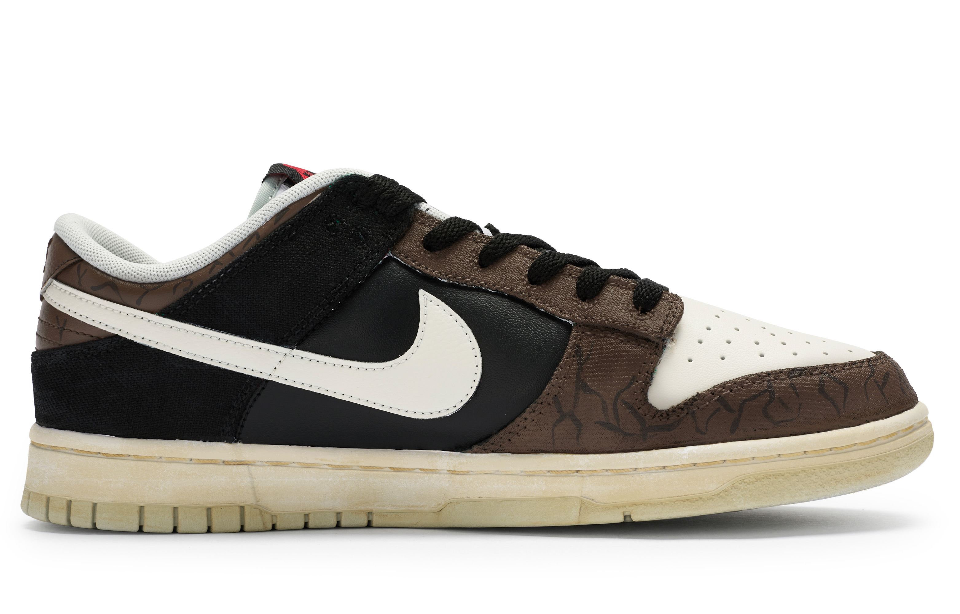 Order [定制鞋款] 耐克Dunk Low '卡其棕黑色' DV0827-100(Team80-男款黑咖啡)