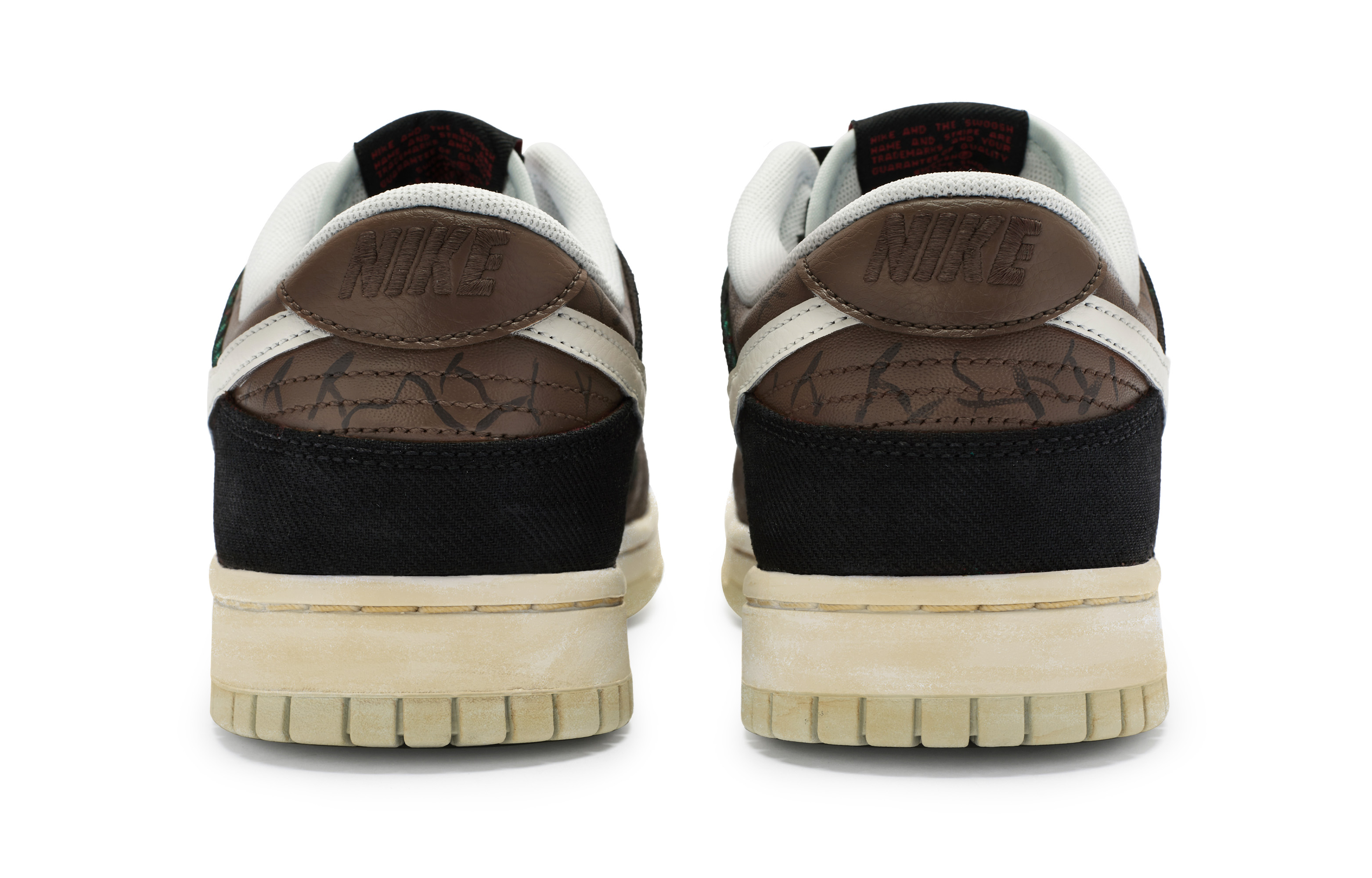 Shop [定制鞋款] 耐克Dunk Low '卡其棕黑色' DV0827-100(Team80-男款黑咖啡)