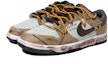 Shop 【定制球鞋】Nike Dunk Low 卡其棕 解構風 復古 做舊 Vibe風 刮痕 雙X 字母 低幫 板鞋 GS 棕白