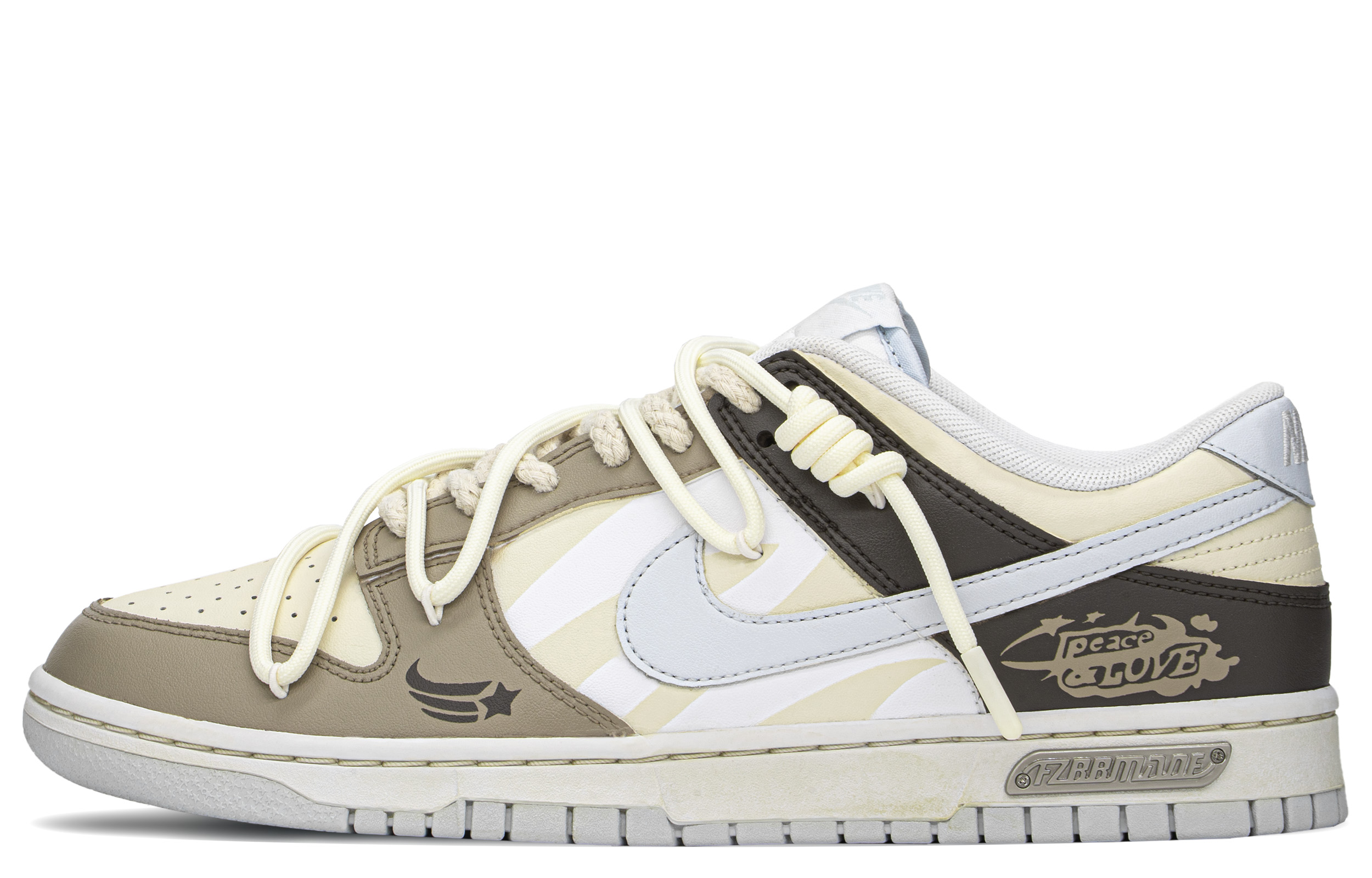 Buy [Sepatu Custom] Nike Dunk Low 'Cokelat Khaki Retro' DV0831-101(TeamA-复古次元)