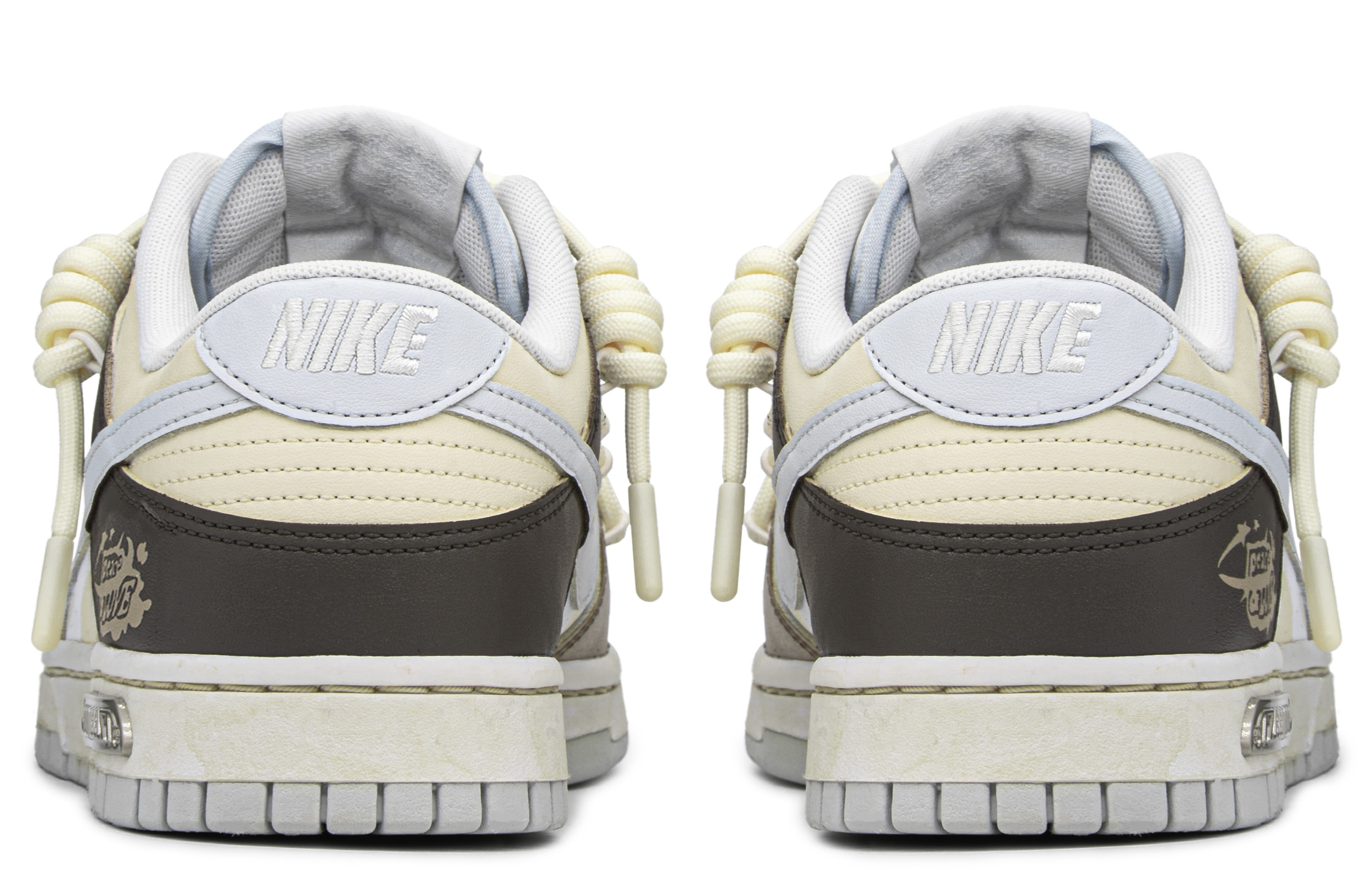 Shop [Sepatu Custom] Nike Dunk Low 'Cokelat Khaki Retro' DV0831-101(TeamA-复古次元)
