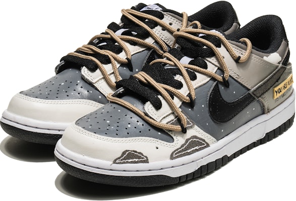 【客製球鞋】Nike Dunk Low 野鶴製造 灰彩雲行 低筒 滑板鞋 男款 卡其色 Shop 【客製球鞋】Nike Dunk Low 野鶴製造 灰彩雲行 低筒 滑板鞋 男款 卡其色
