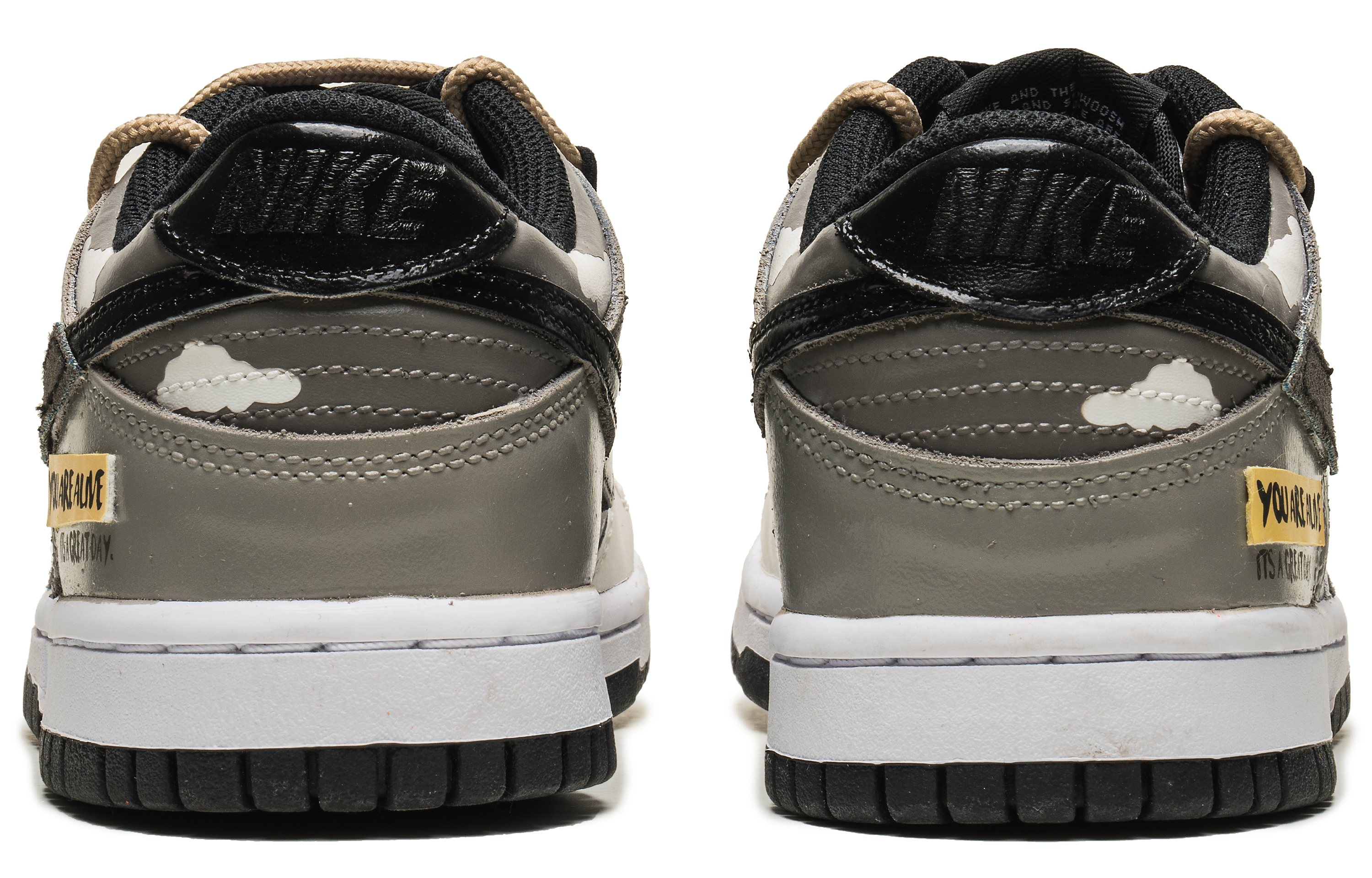 Purchase [Sepatu Kustom] Nike Dunk Low 'Khaki Cloud' DD1391-100(TeamB-灰彩云行)