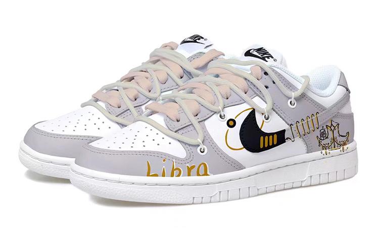 Lookbook [Kasut Custom] Nike Dunk Low 'Khaki Grey Zodiac' DH9765-100(Team拾玖-天秤座女S-BOX)