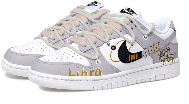 나이키 덩크 로우 '카키 그레이 조디악' (커스텀) DH9765-100(Team拾玖-天秤座女S-BOX) Lookbook 나이키 덩크 로우 '카키 그레이 조디악' (커스텀) DH9765-100(Team拾玖-天秤座女S-BOX)