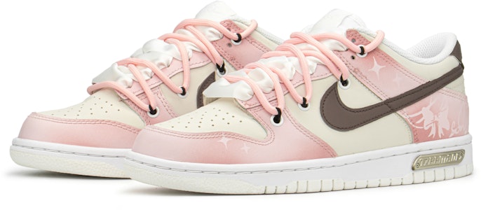 【定制球鞋】Nike Dunk Low 蝴蝶結 滿天星 低幫 板鞋 GS 米褐粉 Lookbook 【定制球鞋】Nike Dunk Low 蝴蝶結 滿天星 低幫 板鞋 GS 米褐粉