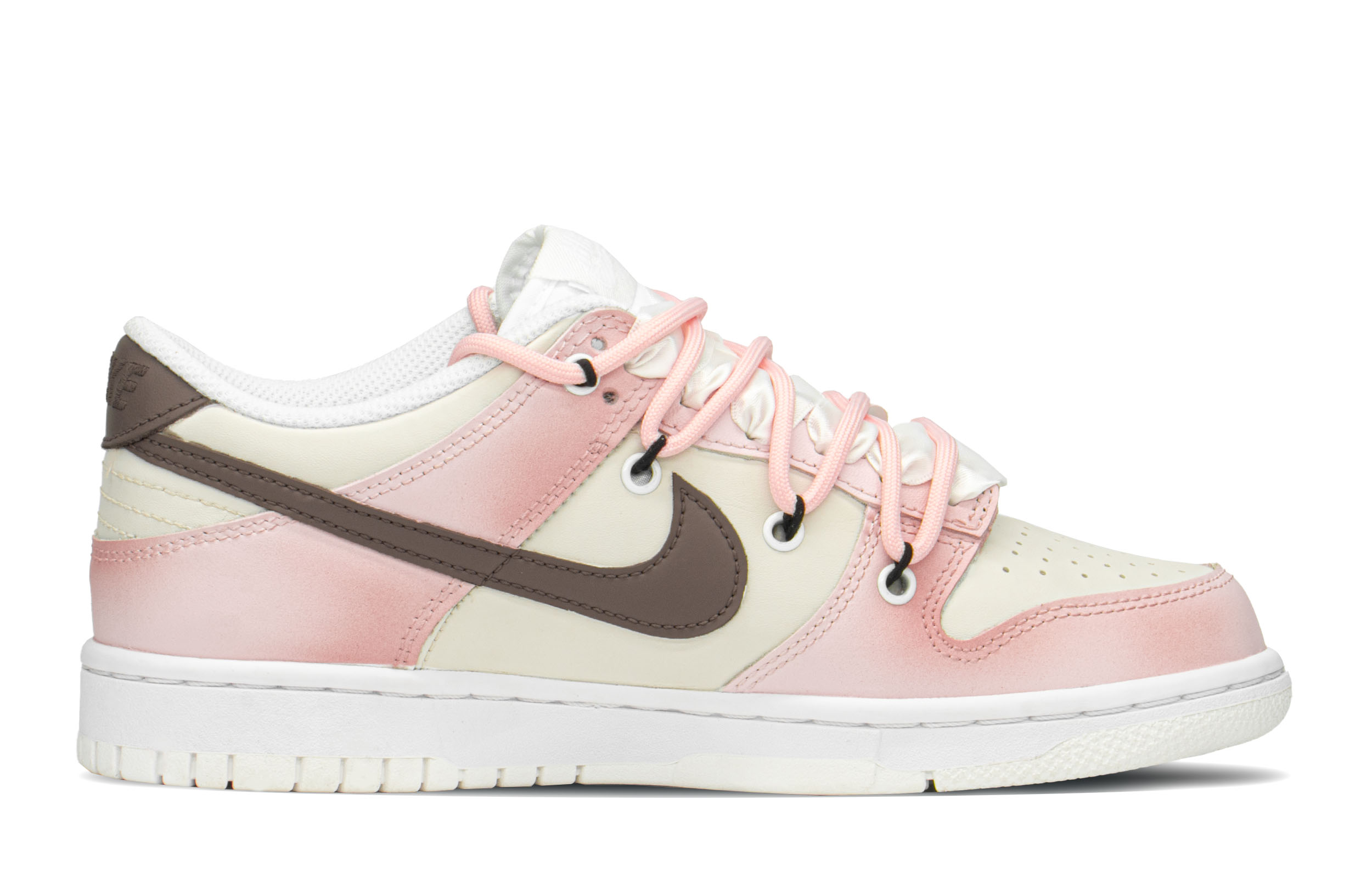 Order [Nike Kustom] Dunk Low 'Khaki Pink Butterfly' DH9765-100(TeamA-DK复古少女S-BOX)