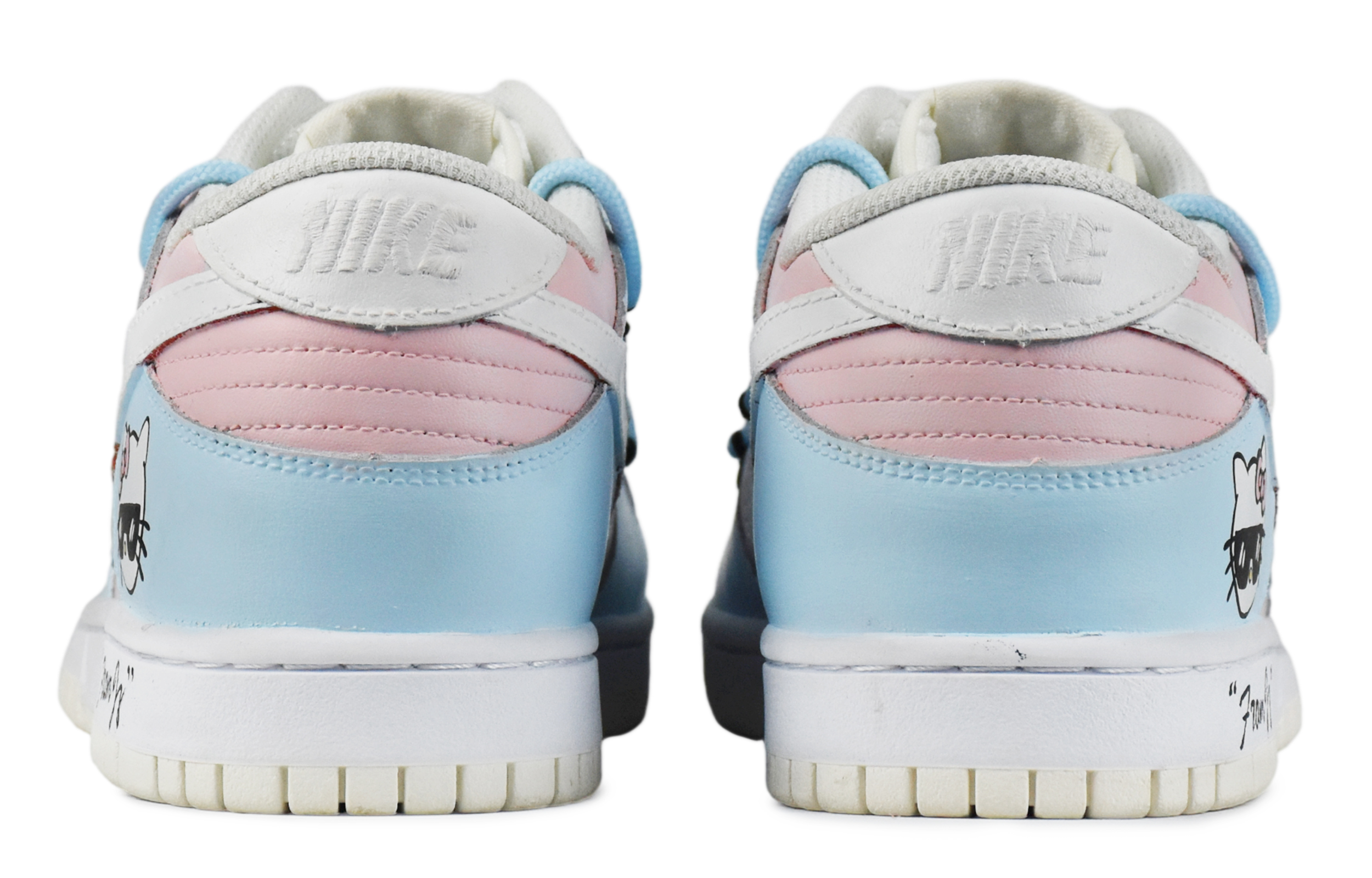 Purchase [定制鞋款] 耐克Dunk低帮 '金桔双鞋带解构涂鸦' DH9765-100(TeamD-GS款酷咪)