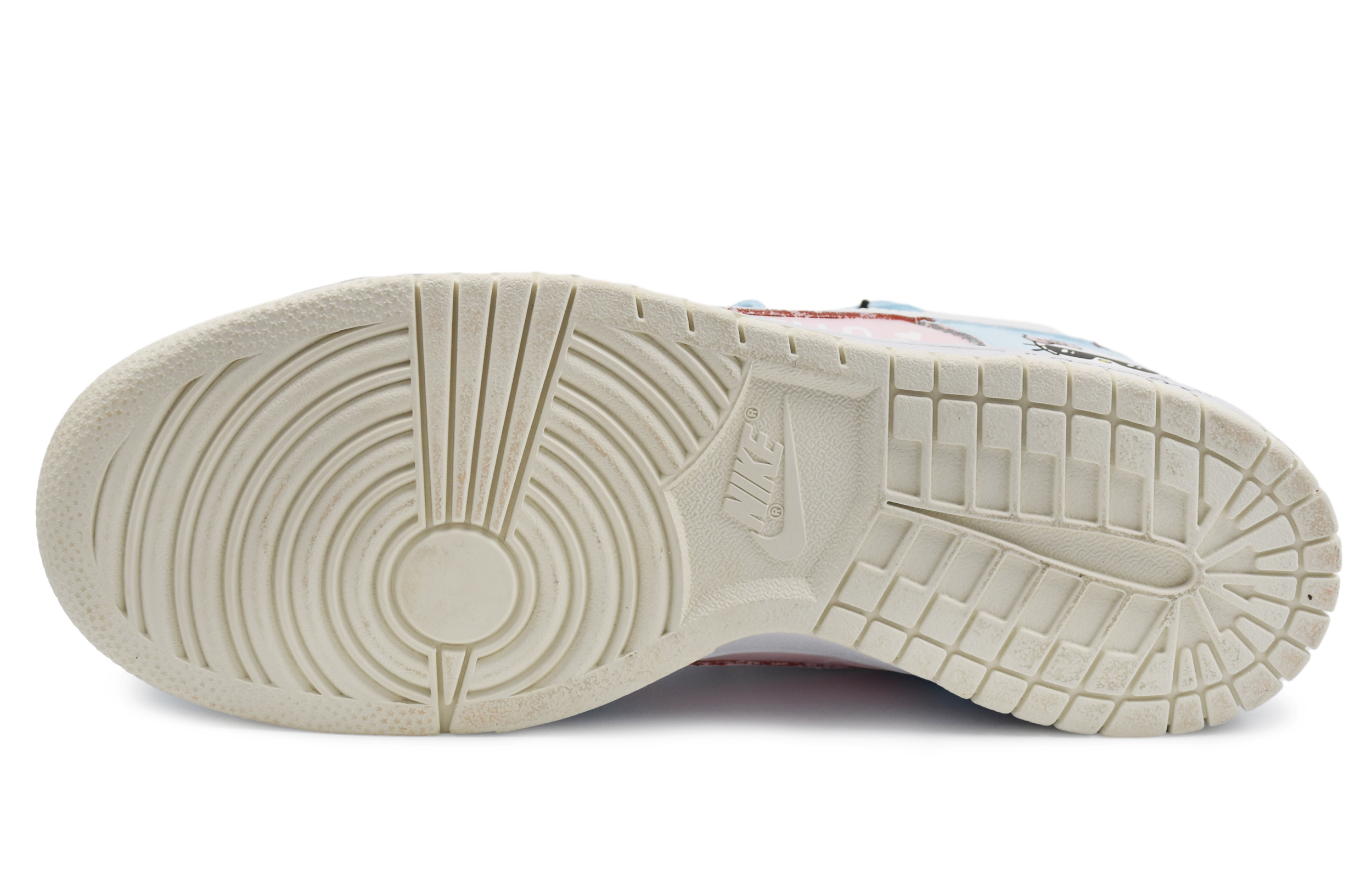 Details for [定制鞋款] 耐克Dunk低帮 '金桔双鞋带解构涂鸦' DH9765-100(TeamD-GS款酷咪)