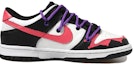 Order Zapatillas Nike Dunk Low 'Kuromi Negro Blanco Púrpura Rojo Graffiti' DC9560-001(Team拾玖-黑紫星星女S-BOX)