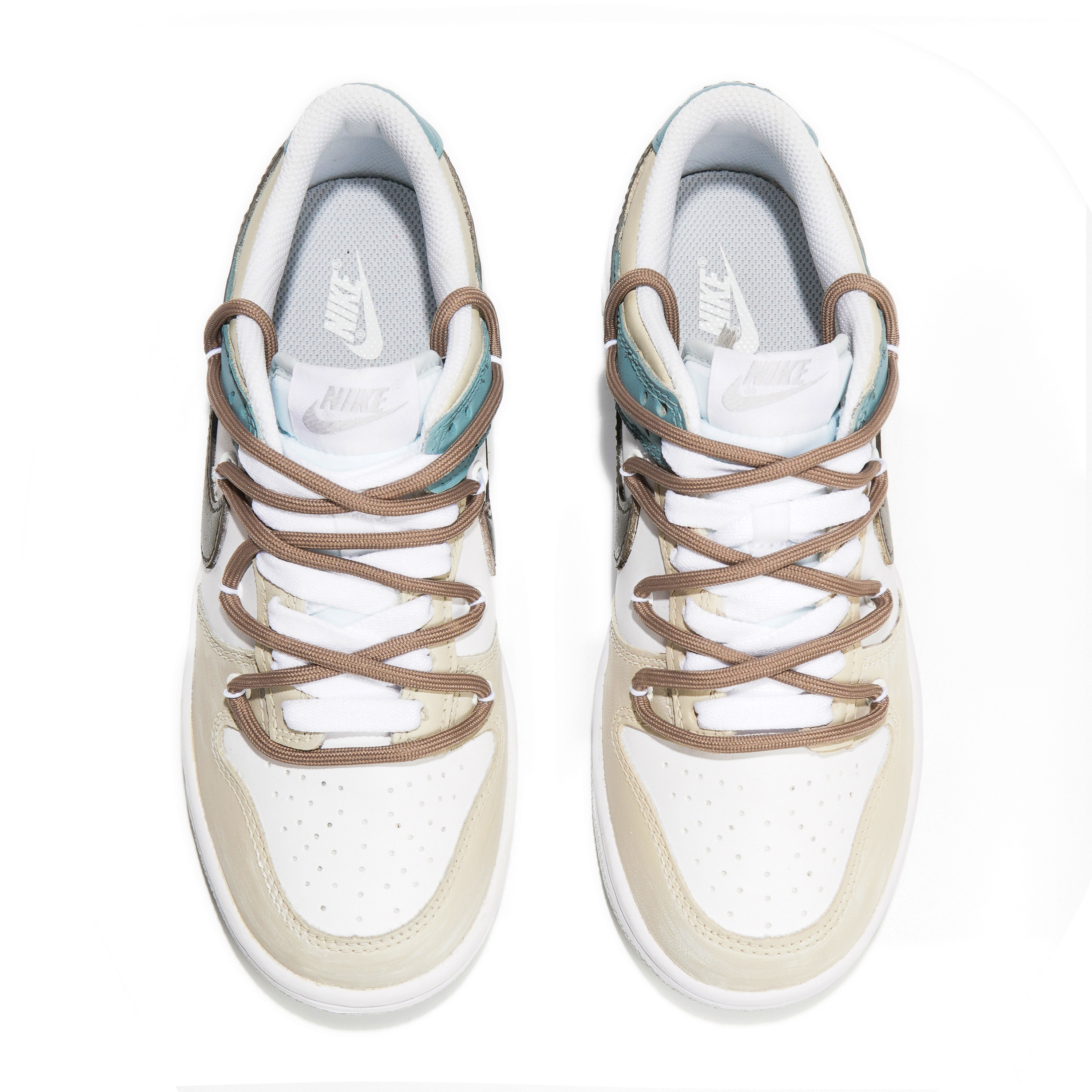 Shop [Sepatu Custom] Nike Dunk Low 'Lab Consistency Green Foam Distressed' DV0831-101-469087