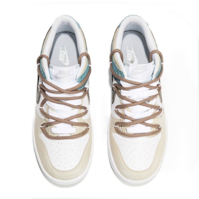 【定制球鞋】Nike Dunk Low 參次實驗室 始終如一 青沫做舊 防滑耐磨 低筒 板鞋 男款 杏仁色 Shop 【定制球鞋】Nike Dunk Low 參次實驗室 始終如一 青沫做舊 防滑耐磨 低筒 板鞋 男款 杏仁色