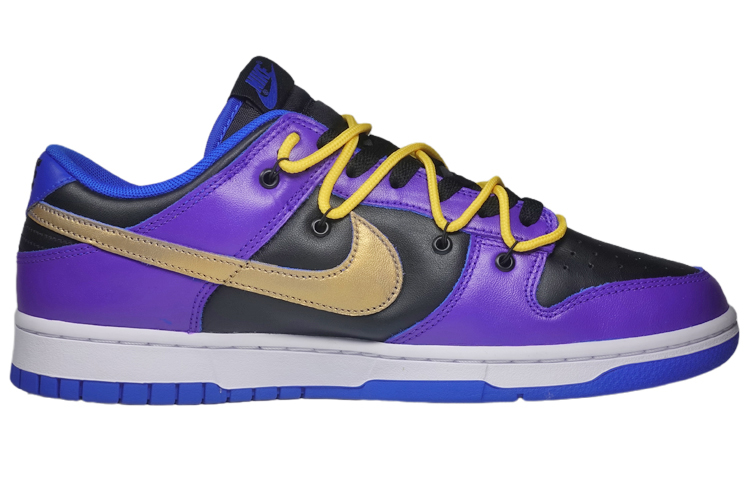 Order 【定製球鞋】 Nike Dunk Low 湖人洛杉磯 科比詹姆斯 解構鞋帶 手繪噴繪 低幫 板鞋 男款 紫金