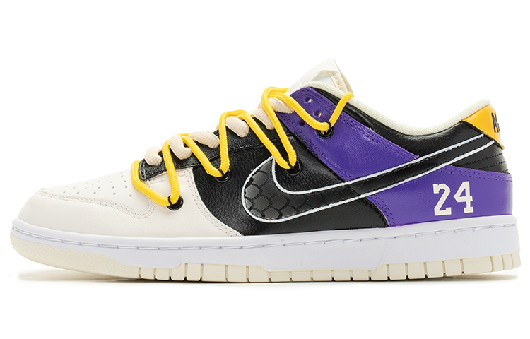 Buy [Kasut Tersuai] Nike Dunk Low 'Lakers Ungu Emas 24' DJ6188-100(TeamB-男款湖人鸳鸯紫金)