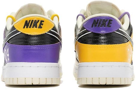 【定製球鞋】 Nike Dunk Low 紫金湖人 24 野鶴製造 紫金湖人 24 漸變 曼巴蛇紋 解構雙鞋帶 鴛鴦配色 休閒 低幫 板鞋 男款 紫金 Purchase 【定製球鞋】 Nike Dunk Low 紫金湖人 24 野鶴製造 紫金湖人 24 漸變 曼巴蛇紋 解構雙鞋帶 鴛鴦配色 休閒 低幫 板鞋 男款 紫金