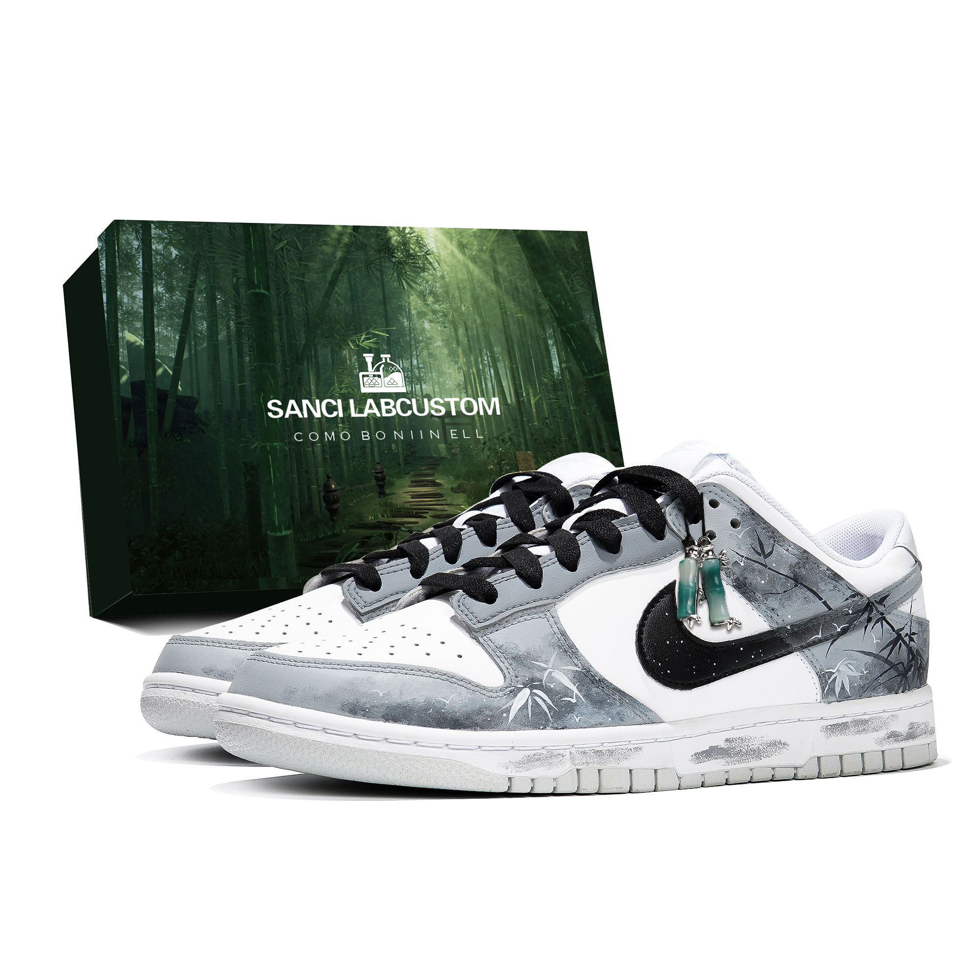 Buy [Shoes Custom] Nike Dunk Low 'Lanskap Bambu' DV0831-101-469088