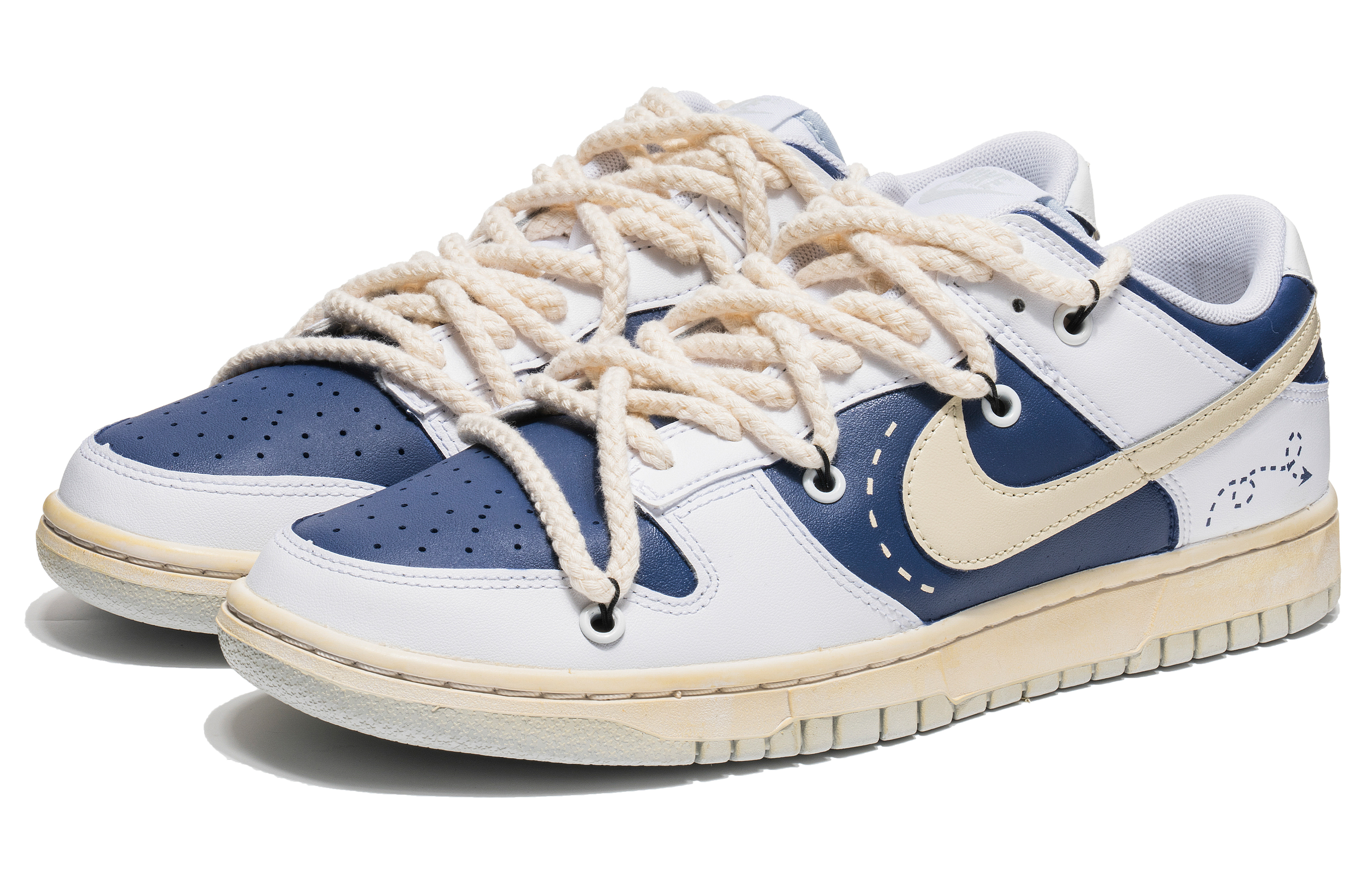 Lookbook [Sepatu Custom] Nike Dunk Low 'Lapis Blue Dopamine' DV0831-101(Team67-青金石)