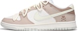 Buy 【客製球鞋】Nike Dunk Low 熱浪 拿鐵 沈染 復古做舊 大地色系 愛心 解構綁帶 低筒 板鞋 男款 白棕