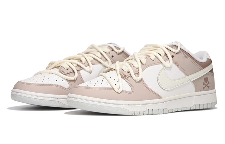 Lookbook [Zapatillas Personalizadas] Nike Dunk Low 'Tonos Tierra Latte' DV0831-101(Team24-男款拿铁白棕)