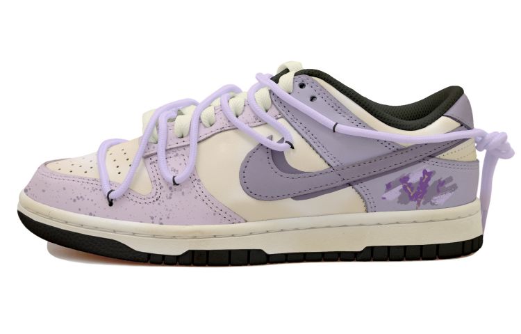 Buy 나이키 덩크 로우 '라벤더 스플래터' (커스텀) CW1590-100(Team拾玖-梦幻薰衣草S-BOX）
