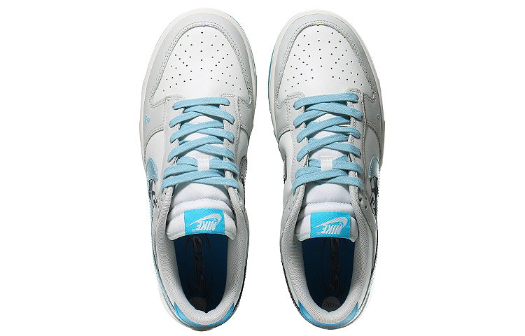 Shop [Nike Sepatu Kustom] Nike Dunk Low 'Lazy Panda' FN3433-141(Team10-慵懒大熊猫）