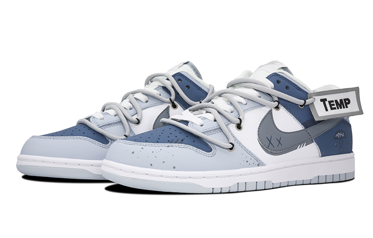 Lookbook [Kasut Custom] Nike Dunk Low 'Lazy Weekend Biru Kelabu Putih' DH9765-102(Team73-慵懒周末女款)