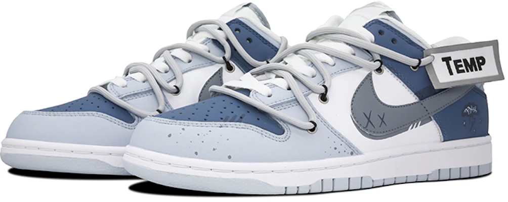 【定製球鞋】Nike Dunk Low "Neutral Grey" 慵懶週末 百搭 清冷 低幫 板鞋 GS 藍灰白 Lookbook 【定製球鞋】Nike Dunk Low "Neutral Grey" 慵懶週末 百搭 清冷 低幫 板鞋 GS 藍灰白