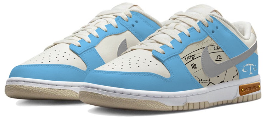 나이키 덩크 로우 '리브라 스텐실 블루 화이트' (커스텀) DV0831-003(Team48-天秤座) Lookbook 나이키 덩크 로우 '리브라 스텐실 블루 화이트' (커스텀) DV0831-003(Team48-天秤座)