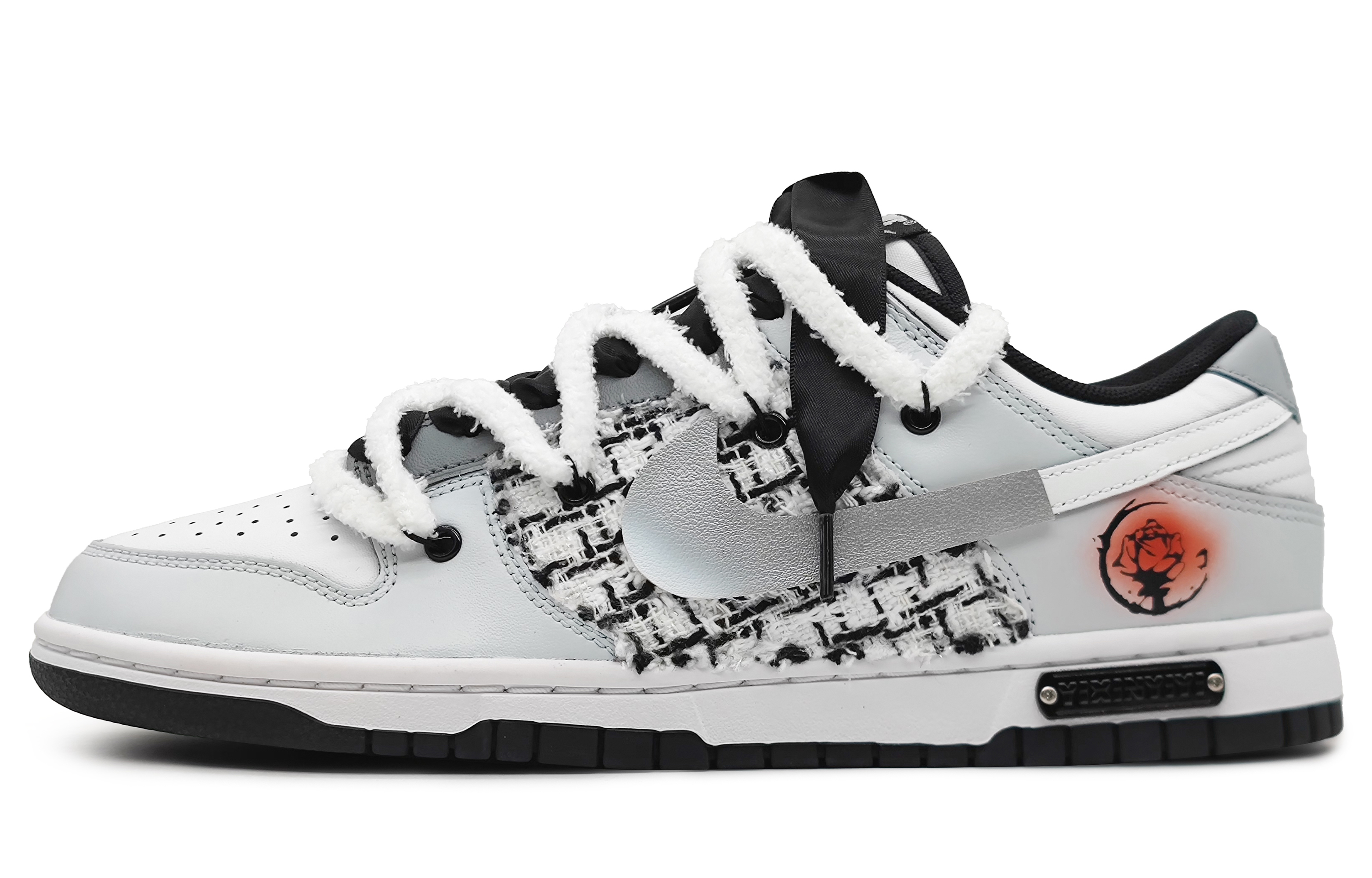 Order 【客製球鞋】Nike Dunk 壹心製造 一心一意 眷戀 小香風 解構雙鞋帶 520專屬鞋盒 低筒 滑板鞋 男款 淺灰