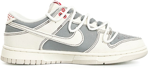 【定制球鞋】Nike Dunk Low 淡礫褐色 牛仔 解構板鞋 低幫 板鞋 男女同款 米灰 Order 【定制球鞋】Nike Dunk Low 淡礫褐色 牛仔 解構板鞋 低幫 板鞋 男女同款 米灰