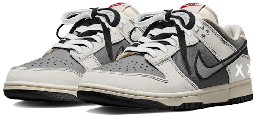 나이키 덩크 로우 '오레우드 브라운 빈티지'(커스텀) DV0834-100(TeamY-男女款雾霾灰涂鸦深灰) Lookbook 나이키 덩크 로우 '오레우드 브라운 빈티지'(커스텀) DV0834-100(TeamY-男女款雾霾灰涂鸦深灰)