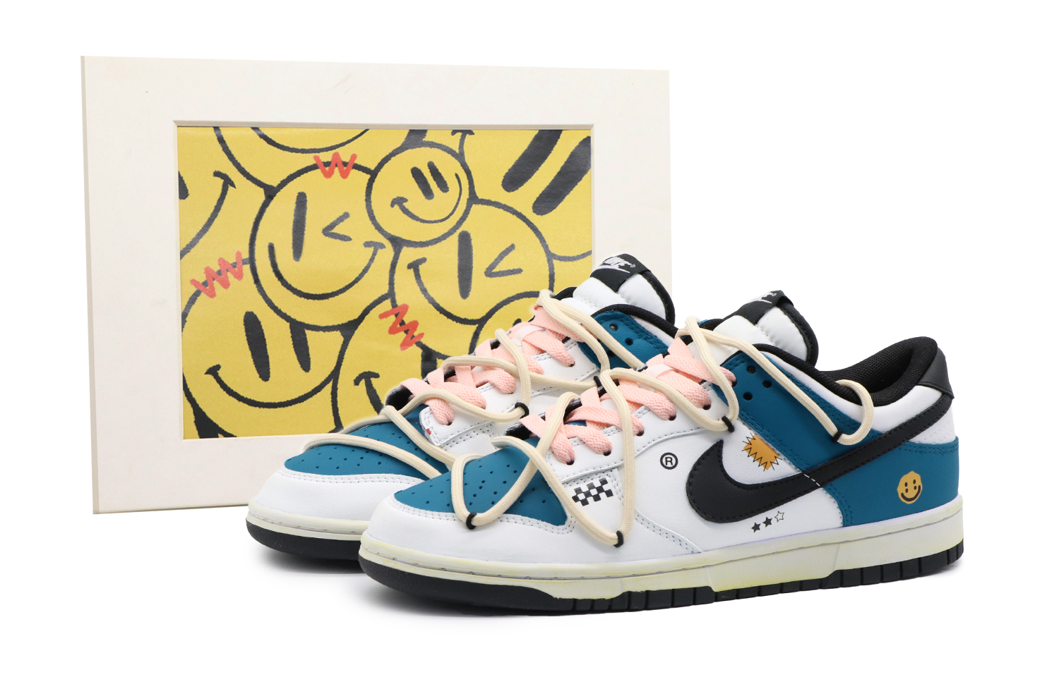 Buy 【カスタムシューズ】Nike Dunk Low「ライトニングブルーサマー」 CW1590-100(Team57-女款竞速)