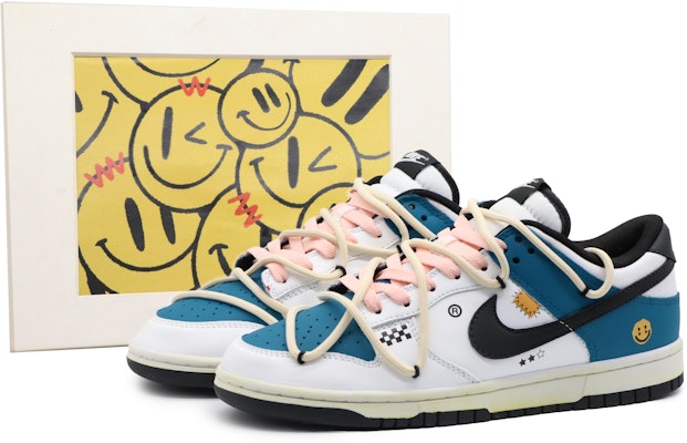【客製化球鞋】Nike Dunk Low 競速閃電藍 夏日穿搭 髒髒鞋 解構熊貓 復古做舊 低筒 板鞋 男款 白藍 Buy 【客製化球鞋】Nike Dunk Low 競速閃電藍 夏日穿搭 髒髒鞋 解構熊貓 復古做舊 低筒 板鞋 男款 白藍