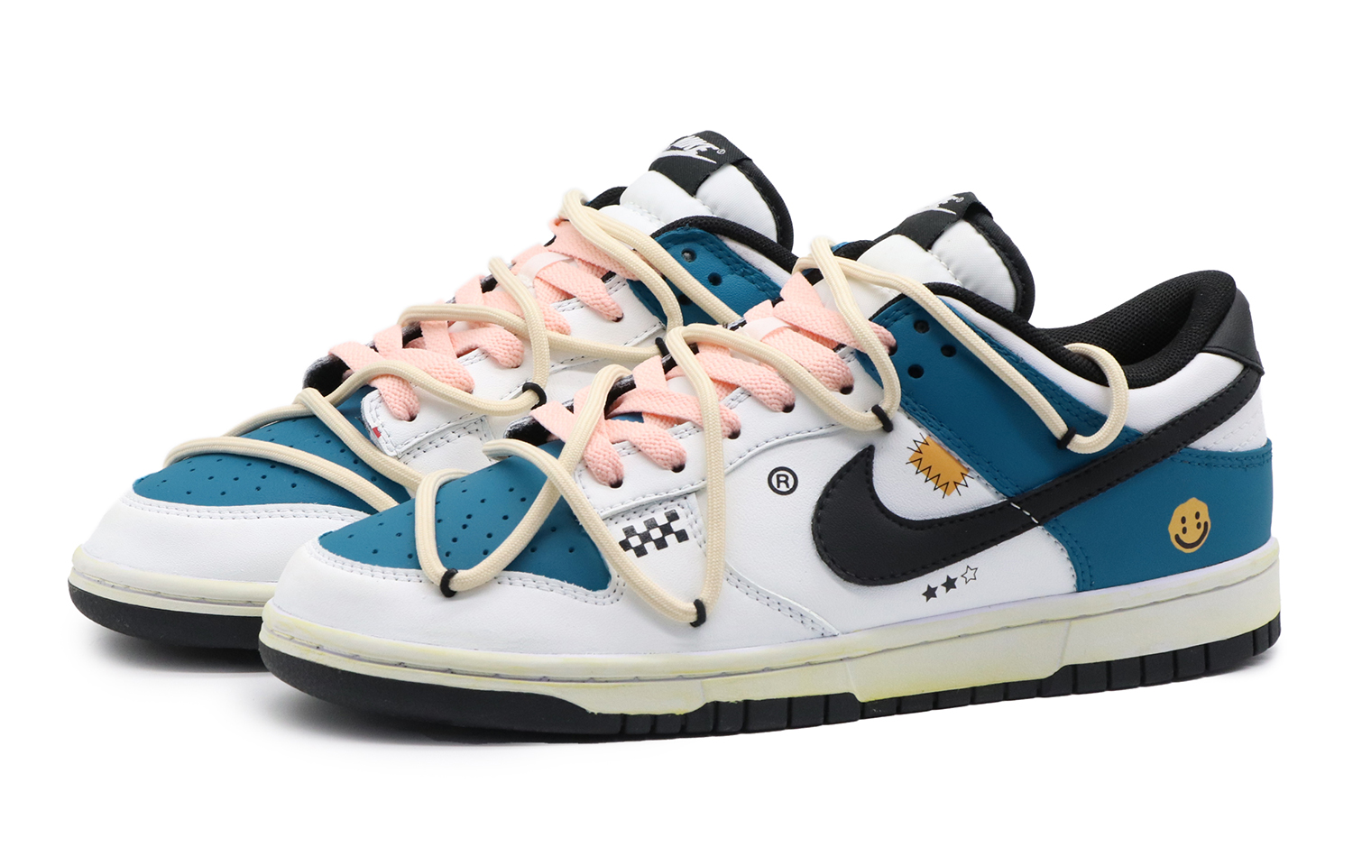 Shop 【カスタムシューズ】Nike Dunk Low「ライトニングブルーサマー」 CW1590-100(Team57-女款竞速)