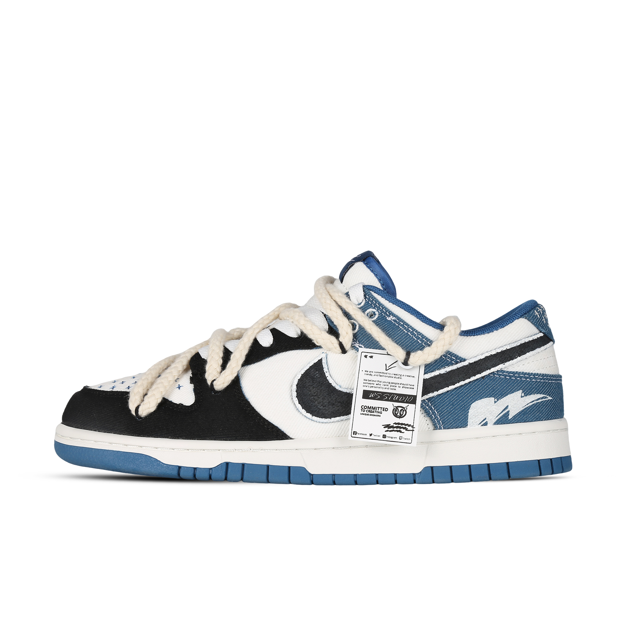 Buy [Kasut Custom] Nike Dunk Low 'Lightning Cowboy' DV0834-101(Team81-男款闪电)