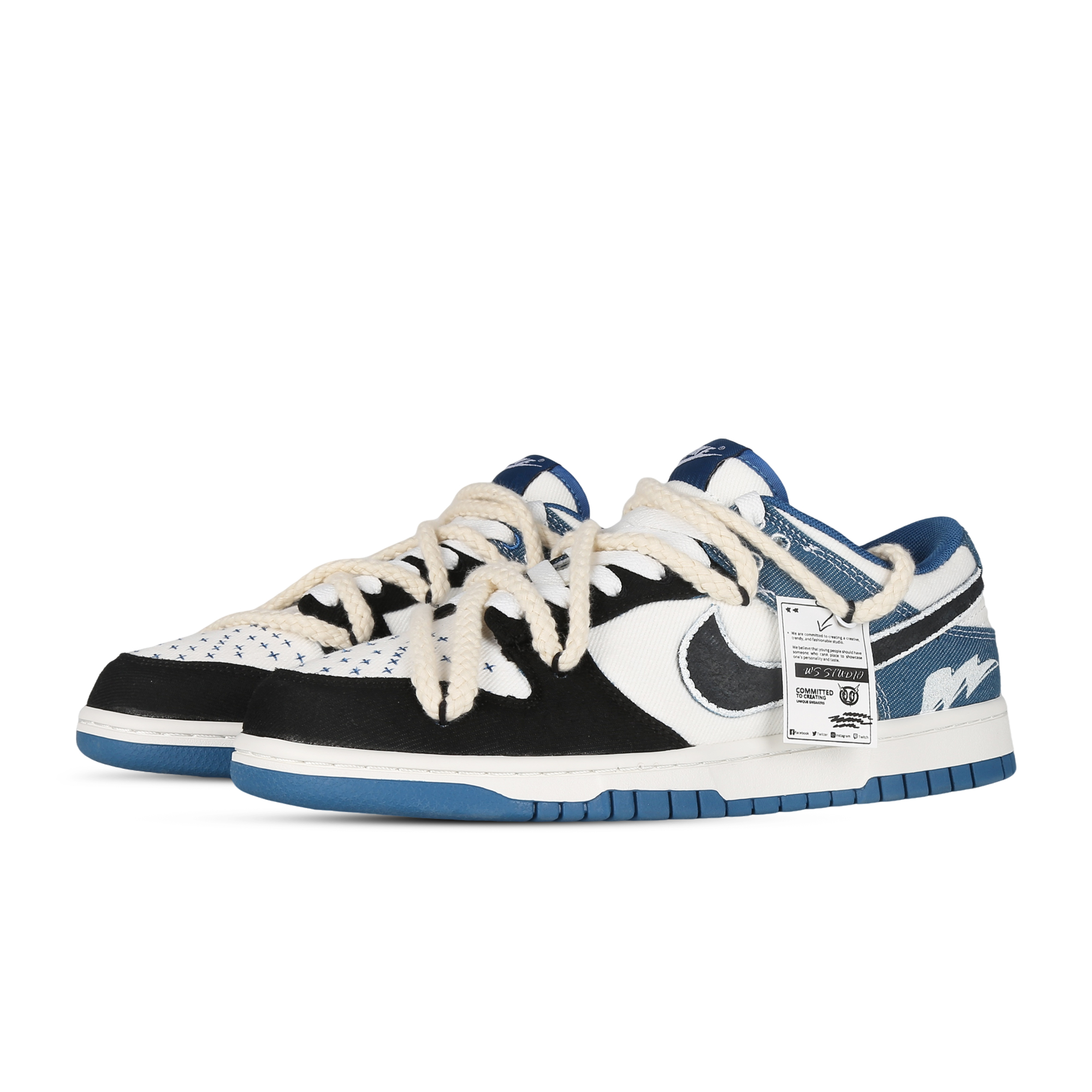Lookbook [Kasut Custom] Nike Dunk Low 'Lightning Cowboy' DV0834-101(Team81-男款闪电)