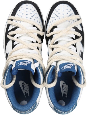 【訂製球鞋】Nike Dunk Low 閃電牛仔 戶外穿搭 高街風 小眾高級 麻繩解構 低幫 板鞋 男女同款 黑白藍 Shop 【訂製球鞋】Nike Dunk Low 閃電牛仔 戶外穿搭 高街風 小眾高級 麻繩解構 低幫 板鞋 男女同款 黑白藍