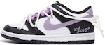 Buy 【訂製球鞋】 Nike Dunk Low 復古學院風 塗鴉 低幫 板鞋 GS 丁香紫黑