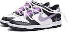 Lookbook 【訂製球鞋】 Nike Dunk Low 復古學院風 塗鴉 低幫 板鞋 GS 丁香紫黑