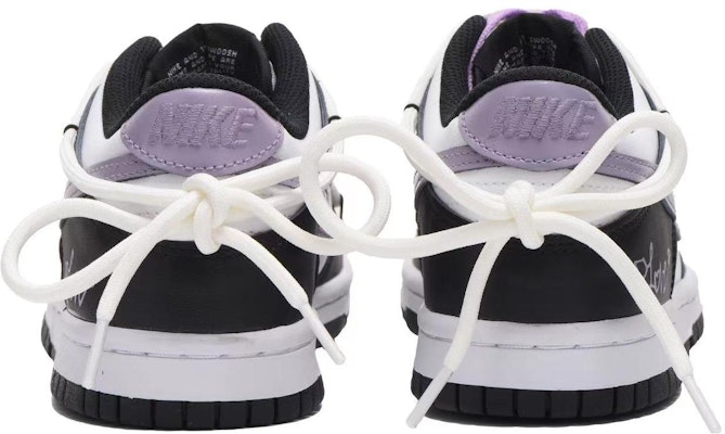 【訂製球鞋】 Nike Dunk Low 復古學院風 塗鴉 低幫 板鞋 GS 丁香紫黑 Shop 【訂製球鞋】 Nike Dunk Low 復古學院風 塗鴉 低幫 板鞋 GS 丁香紫黑