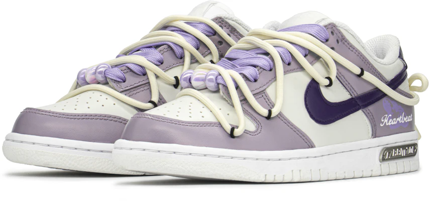 【訂製球鞋】Nike Dunk Low FZBB 心動紫丁香 低筒 板鞋 GS 米白紫 Lookbook 【訂製球鞋】Nike Dunk Low FZBB 心動紫丁香 低筒 板鞋 GS 米白紫