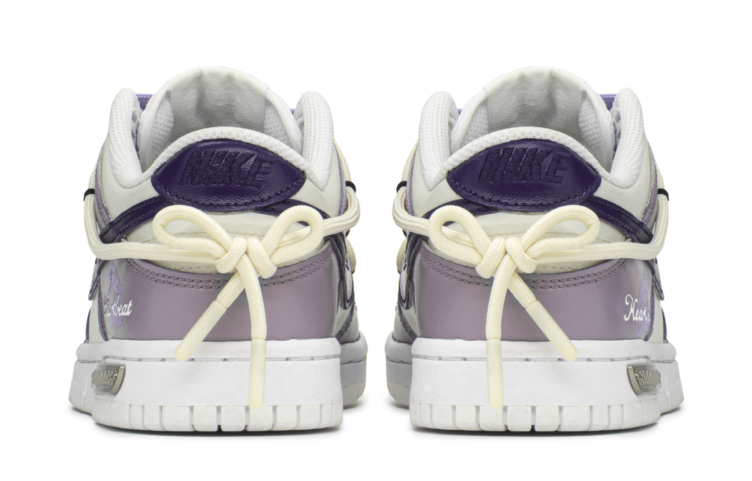 Shop 【訂製球鞋】Nike Dunk Low FZBB 心動紫丁香 低筒 板鞋 GS 米白紫