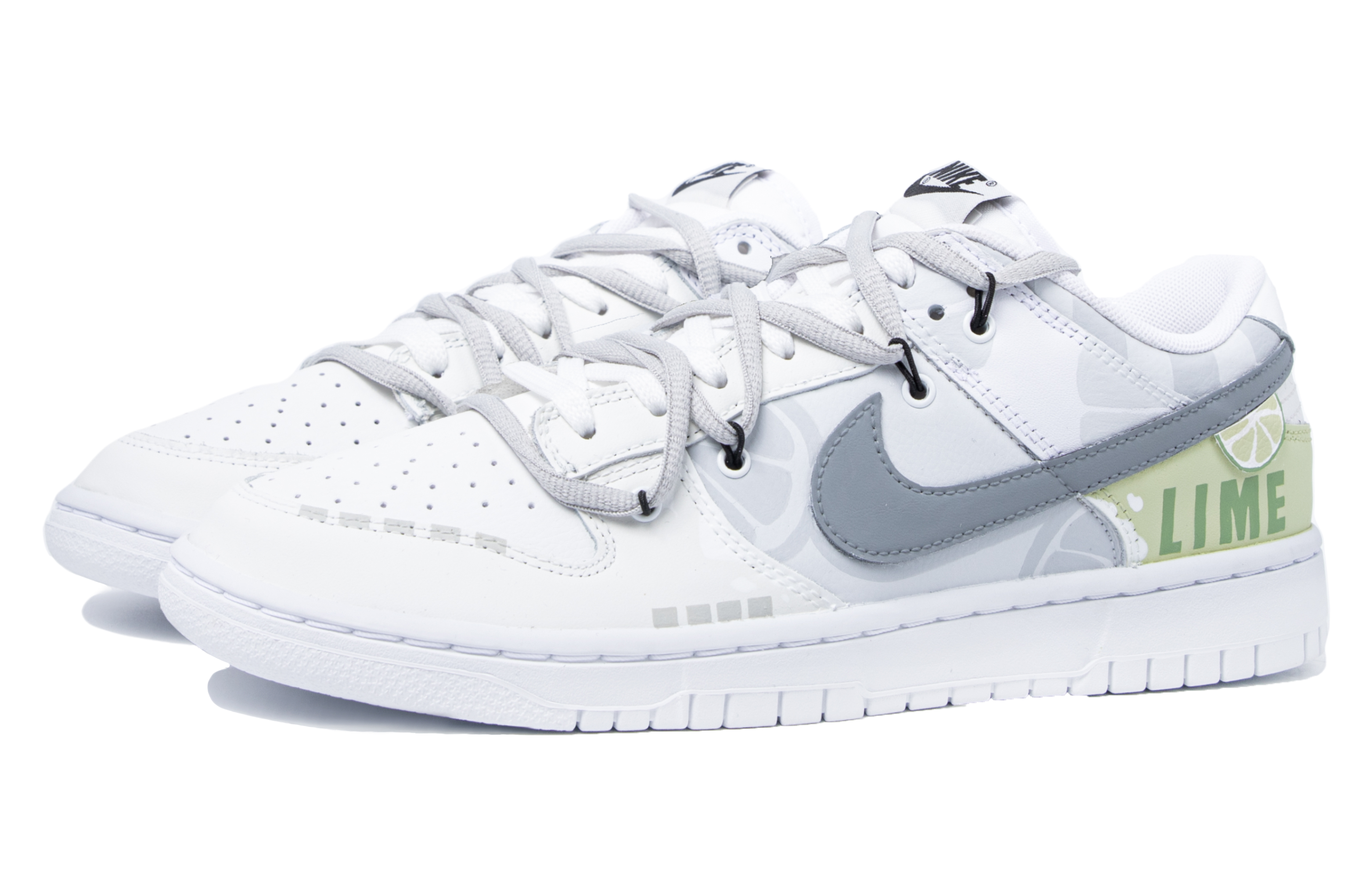 Lookbook [Sepatu Kustom] Nike Dunk Low 'Lime Spring Deconstructed' DJ6188-101(TeamM-男款青柠春日序S-BOX)